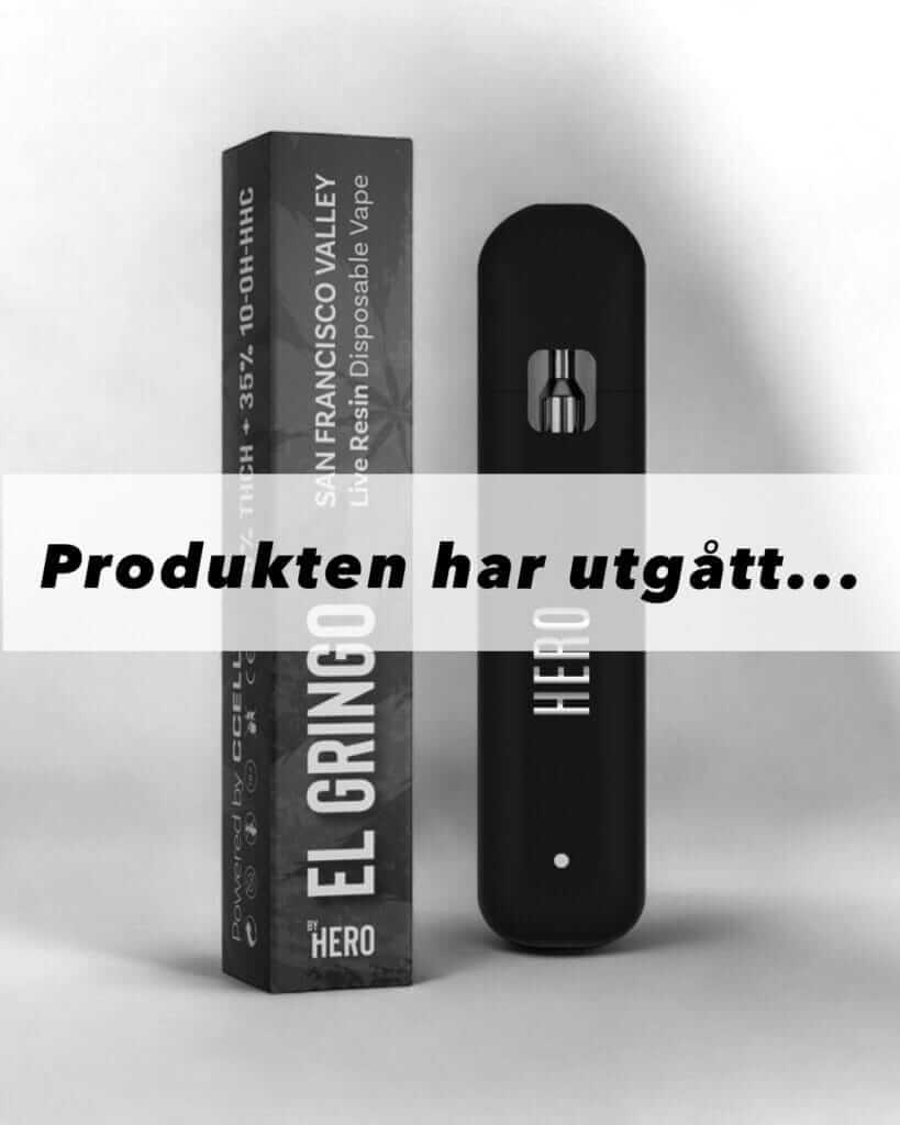 Produktbild för Hero THCH vape med 1ml destillat.