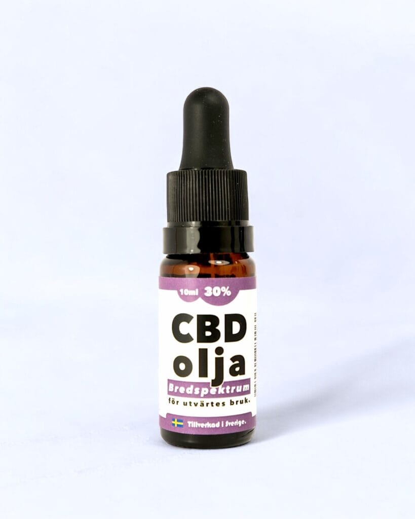 30% CBD olja produktbild. Bredspektrum.