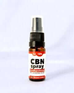 CBN spray produktbild. 15% CBN olja i sprayform.