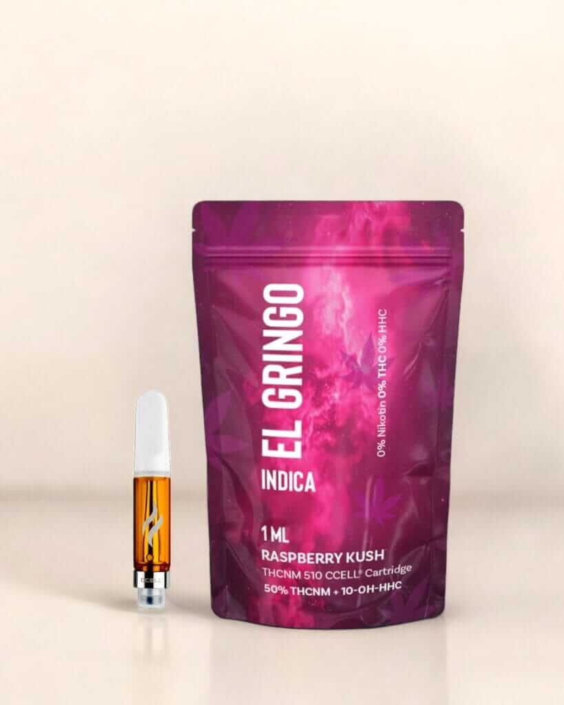 THCNM Cartridge – Hero Vapes - Raspberry Kush - 1ML