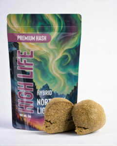 THCA HASH - Norhten lights - HIGH LIFE - bag