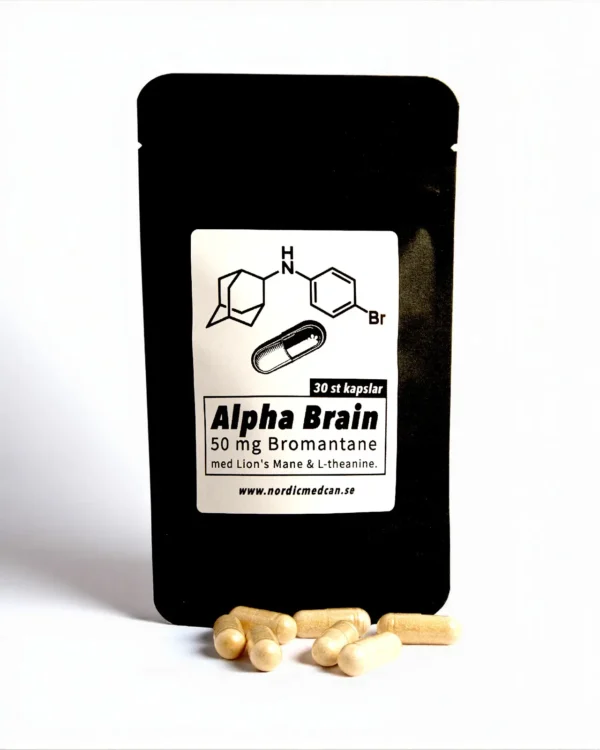 Alpha Brain – med Bromantane, Lion’s Mane & L-Theanine (30 kapslar)